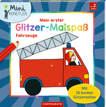 Laden Sie das Bild in den Galerie-Viewer, Mein 1. Glitzer-Malspaß - Fahrzeuge