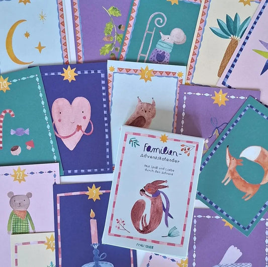Adventskalender-Karten "Familienadventskalender" neue Edition