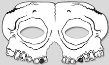 Laden Sie das Bild in den Galerie-Viewer, Gruselmasken zum Ausmalen