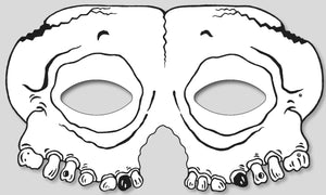 Gruselmasken zum Ausmalen