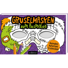 Laden Sie das Bild in den Galerie-Viewer, Gruselmasken zum Ausmalen
