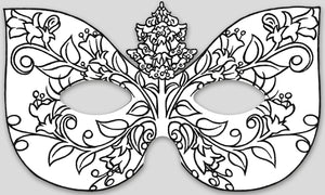 Feenmasken zum Ausmalen