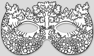Feenmasken zum Ausmalen