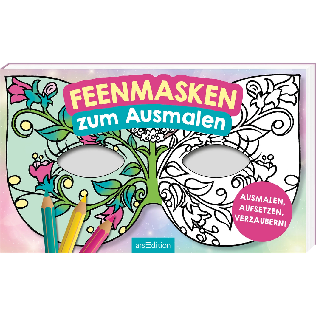 Feenmasken zum Ausmalen