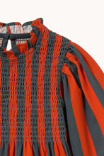 Laden Sie das Bild in den Galerie-Viewer, Red-Blue Stripes Kleid