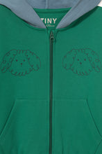 Laden Sie das Bild in den Galerie-Viewer, Curly Dog Color Block Hoodie