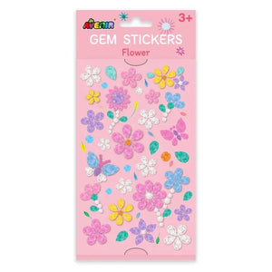 Glitzersteine Sticker Flower