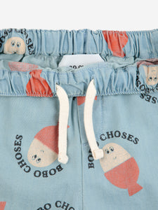 Baby Morning Egg all over denim Shorts