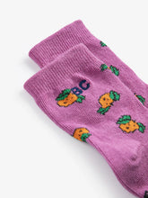 Laden Sie das Bild in den Galerie-Viewer, Tangerine all Over Baby Socken