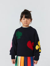 Laden Sie das Bild in den Galerie-Viewer, Jacquard Turtle Neck Jumper Navy