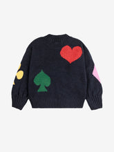 Laden Sie das Bild in den Galerie-Viewer, Jacquard Turtle Neck Jumper Navy