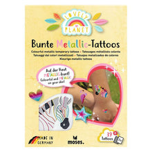 Laden Sie das Bild in den Galerie-Viewer, Lovely Planet Bunte Metallic-Tattoos