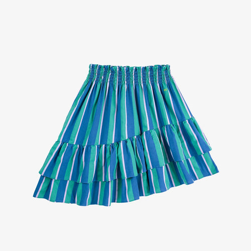 Striped woven midi Rock