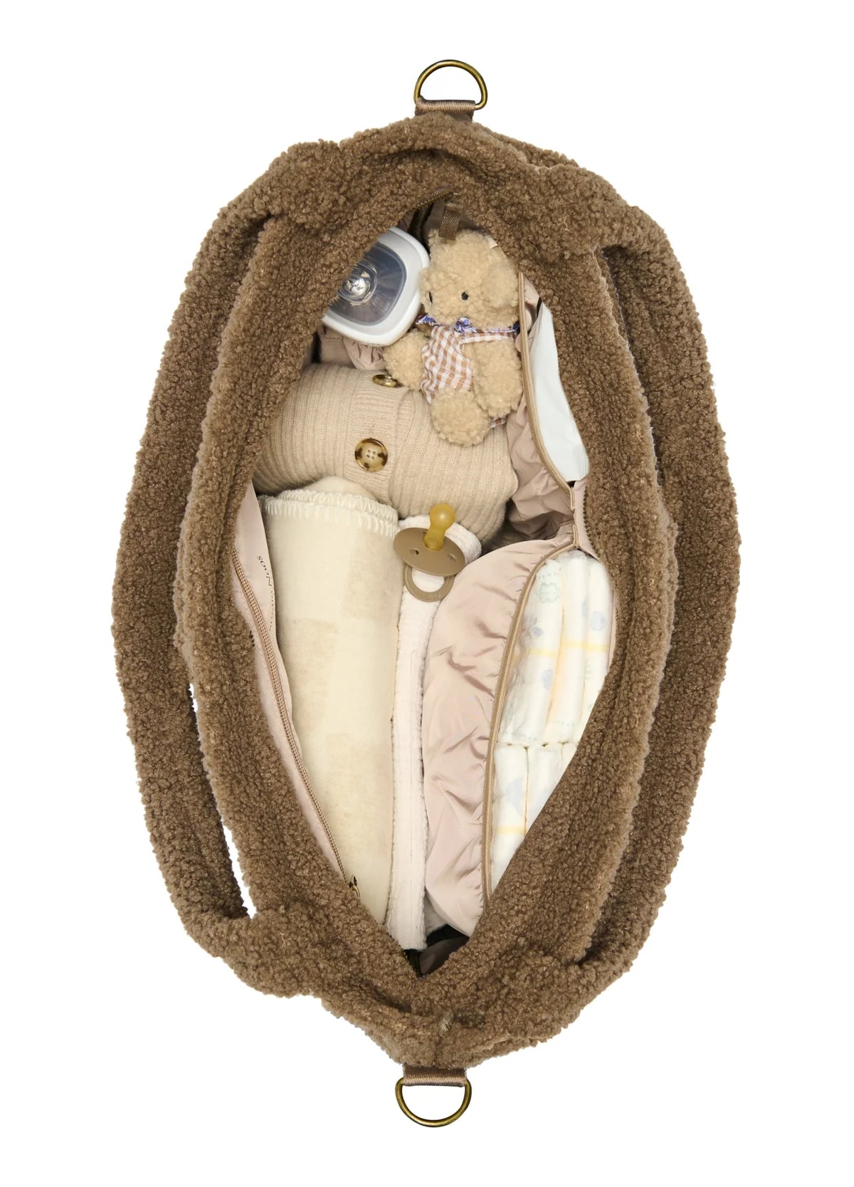 Brown Teddy Wickeltasche