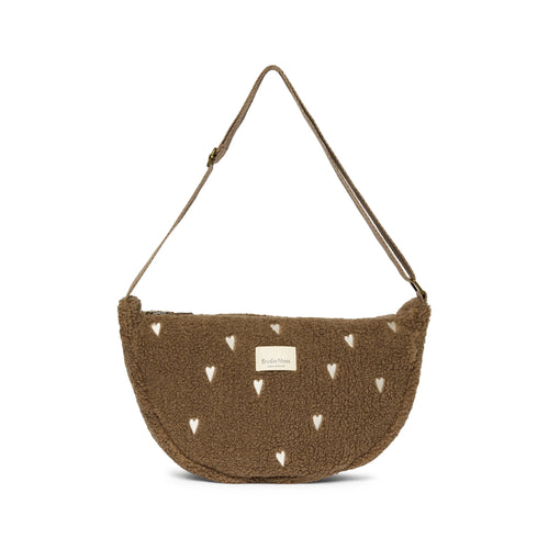 Brown Hearts Teddy Adult Hipbag