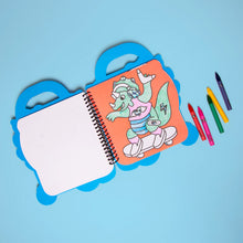 Laden Sie das Bild in den Galerie-Viewer, Super Mal- &amp; Stickerbuch Dino