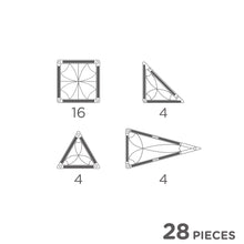 Laden Sie das Bild in den Galerie-Viewer, Mini Magnetische Bausteine Intense 28 Teile