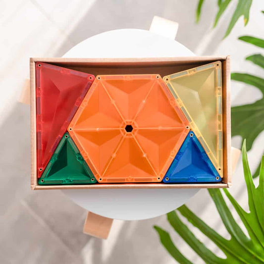 Magnetische Bausteine Rainbow Geometry Pack 30 Teile