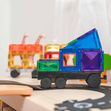 Laden Sie das Bild in den Galerie-Viewer, Magnetische Bausteine Rainbow Transport Pack 50 Teile
