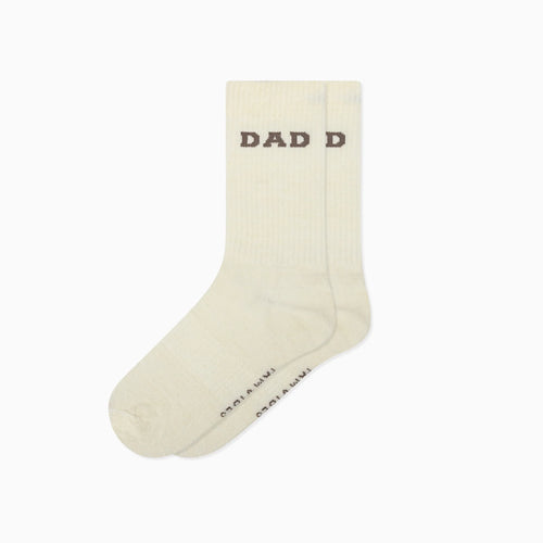 Daddy College Wollsocken taupe