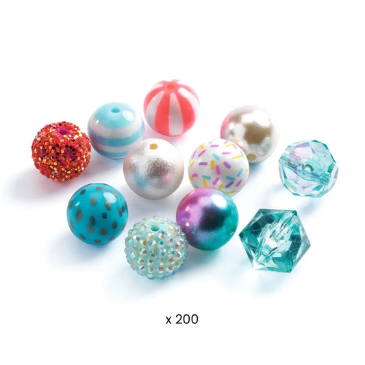 Schmuck basteln: Kugeln Silber