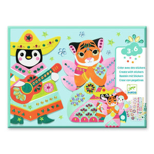 Basteln mit Stickern: Strasssteine