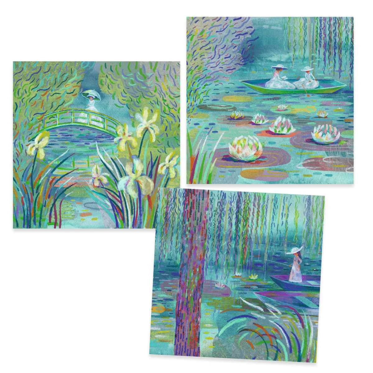 Pastellkreidebilder Inspired by: Claude Monet