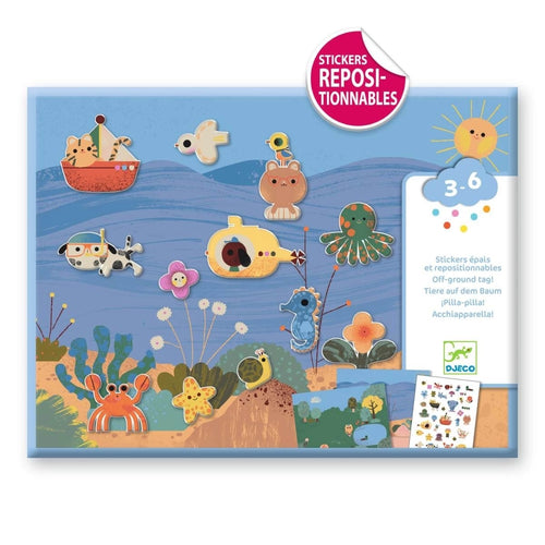 Wiederverwendbare Sticker: Sommer