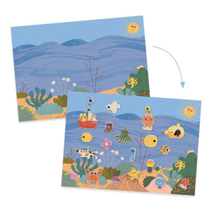 Wiederverwendbare Sticker: Sommer
