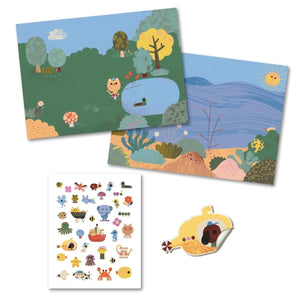 Wiederverwendbare Sticker: Sommer