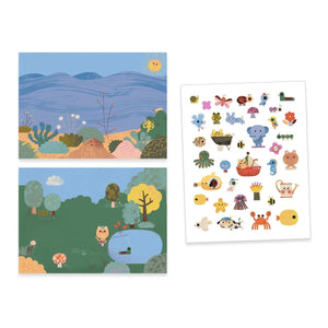 Wiederverwendbare Sticker: Sommer
