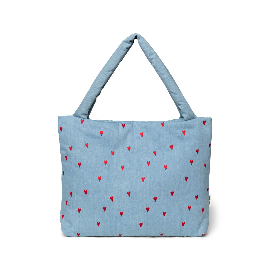 Mombag Denim Hearts