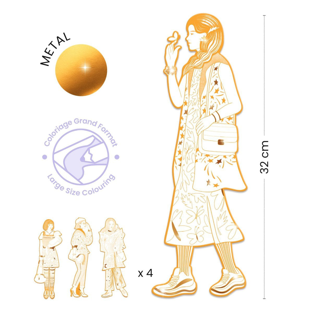 Ausmalbilder Demoiselles "Scout"