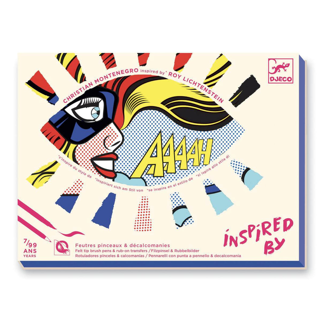Ausmalbilder Inspired by: Roy Lichtenstein
