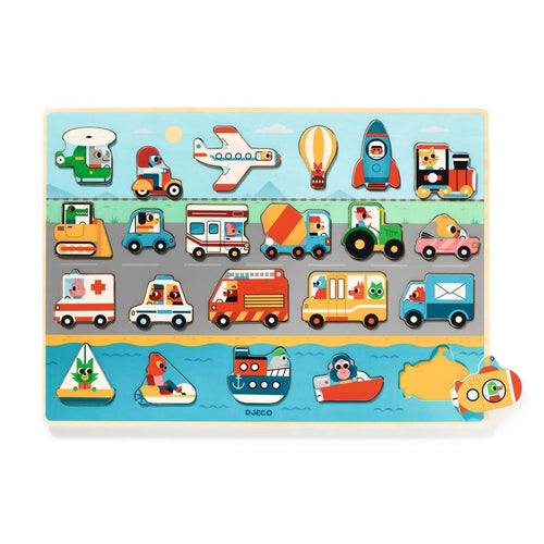 Holzpuzzle Vroom