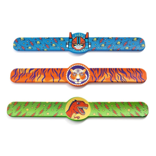 Schnapparmband Dino, Tiger, Superheld