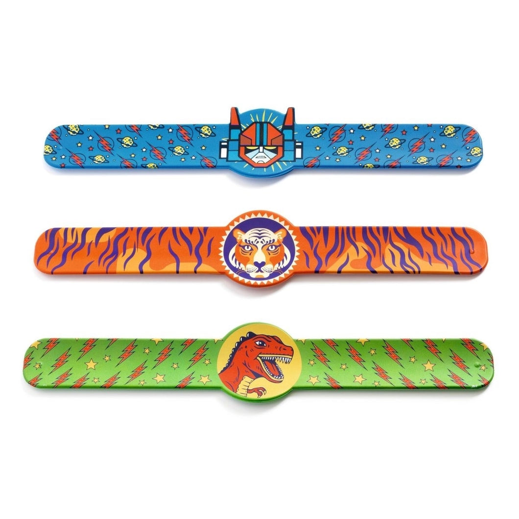 Schnapparmband Dino, Tiger, Superheld