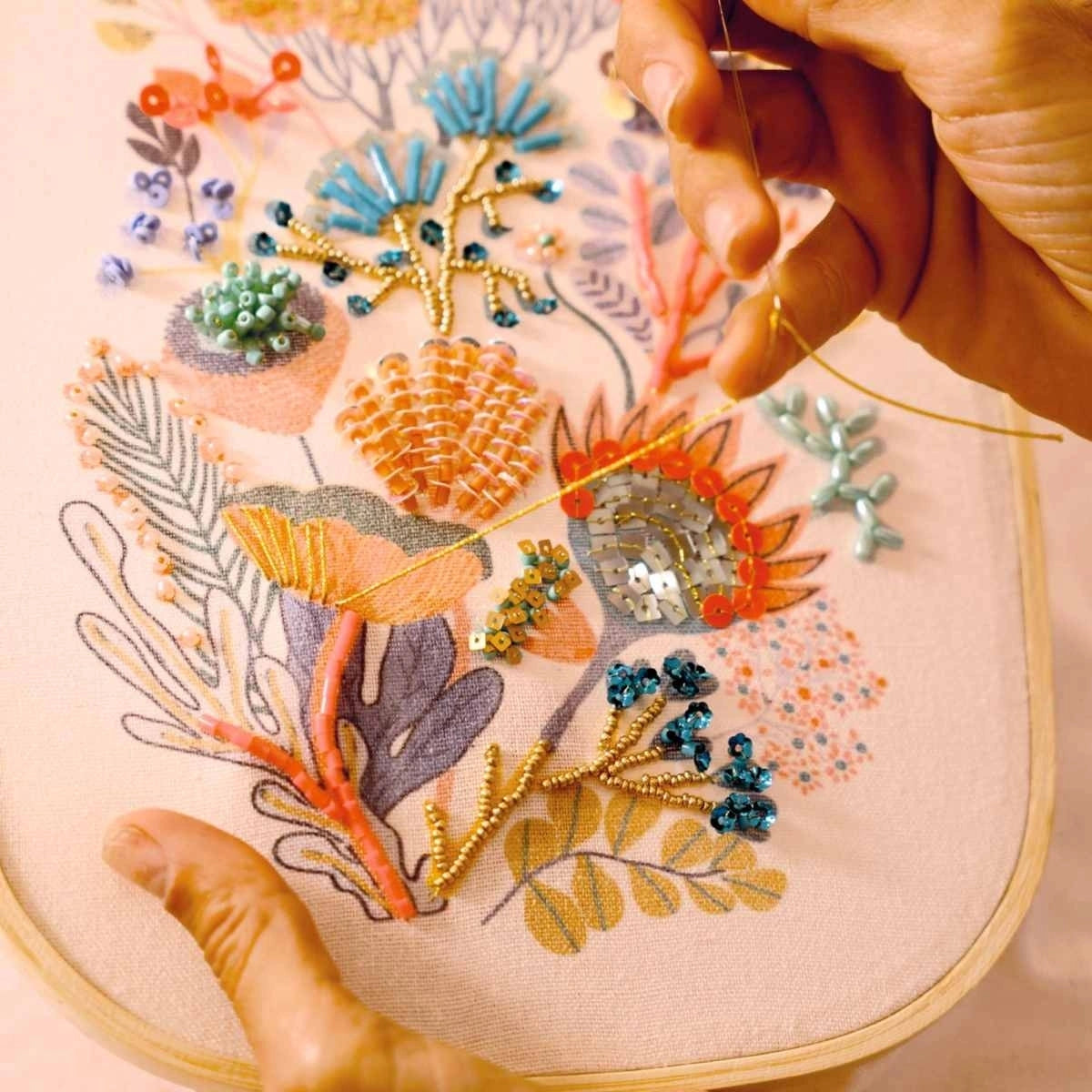 Atelier 58 "Perlenstickerei Blumen"