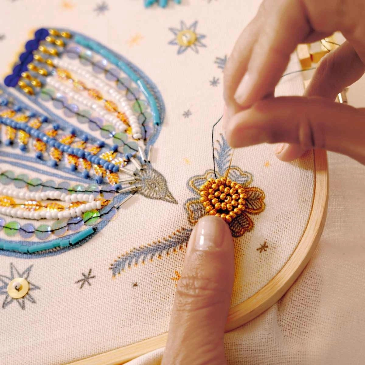 Atelier 58 "Perlenstickerei Vogel"