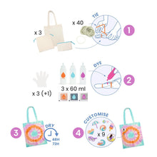 Laden Sie das Bild in den Galerie-Viewer, Do it yourself: Batik-Set Taschen