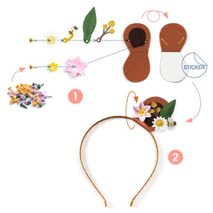 Do it yourself: Haarreif Flower Friends