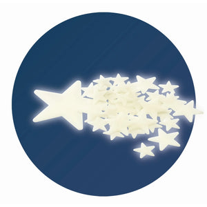 Wandsticker phosphoreszierende Sterne