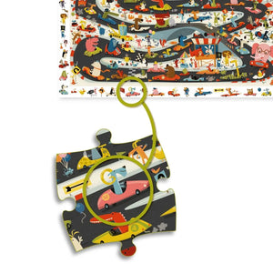 Wimmel-Puzzle "Auto Ralley" 54-teilig