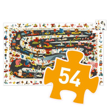 Laden Sie das Bild in den Galerie-Viewer, Wimmel-Puzzle &quot;Auto Ralley&quot; 54-teilig