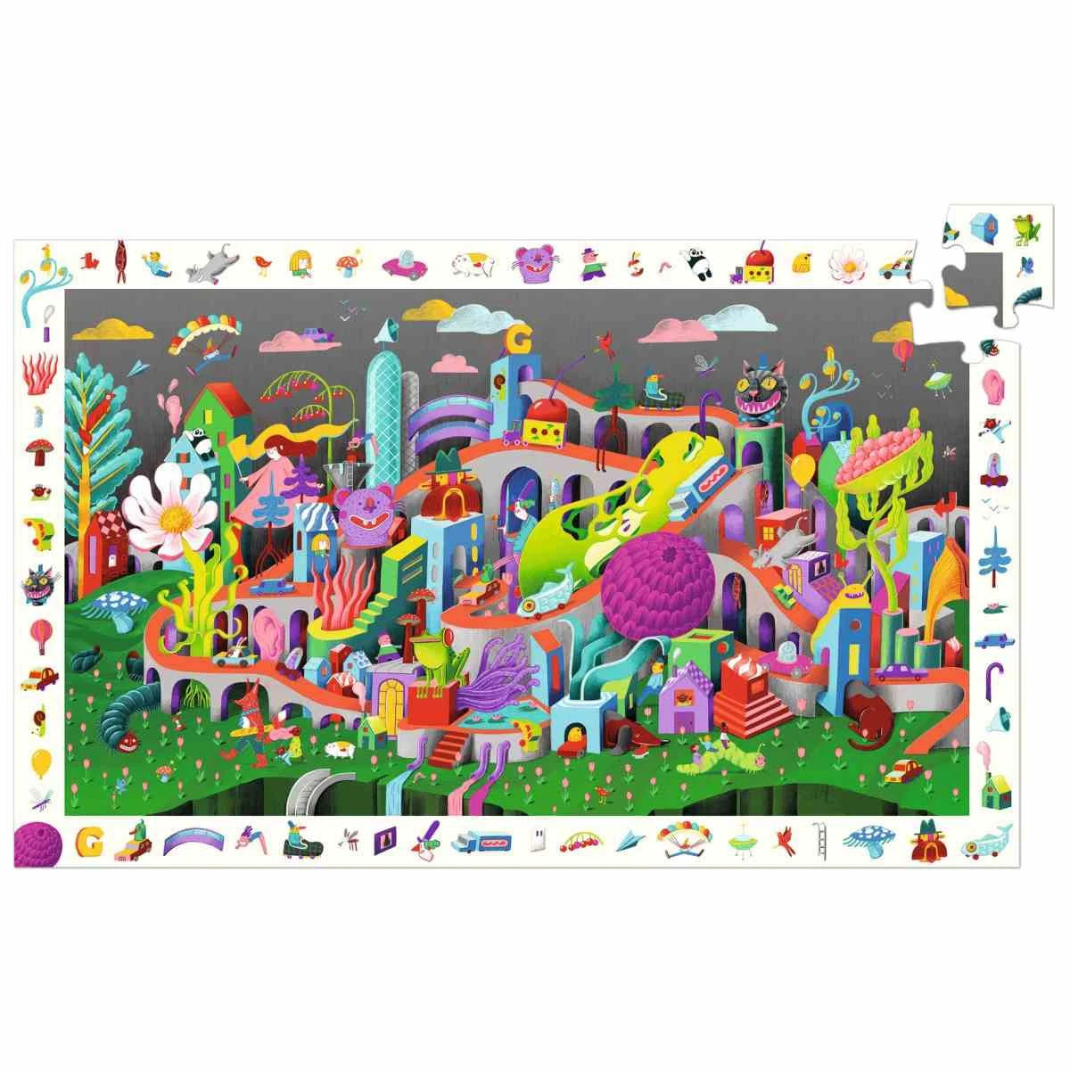 Wimmel-Puzzle "Crazy Town" 200-teilig