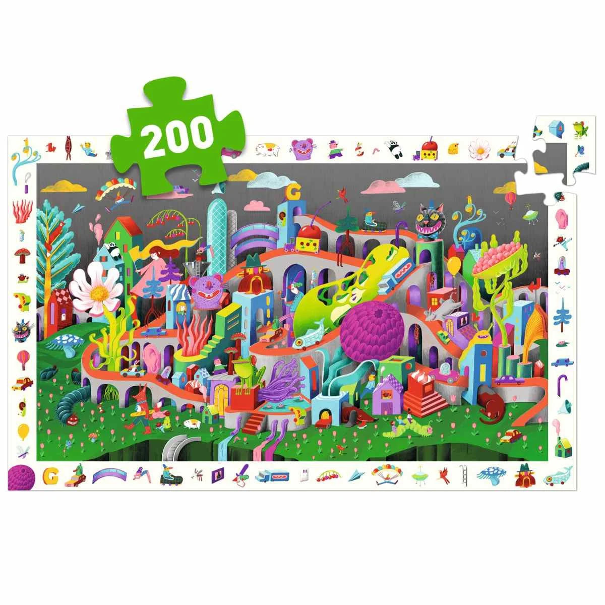 Wimmel-Puzzle "Crazy Town" 200-teilig