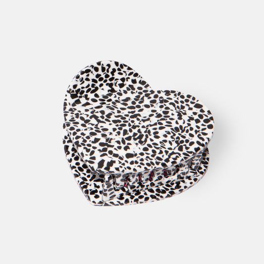 Haarklammer Herz Dots