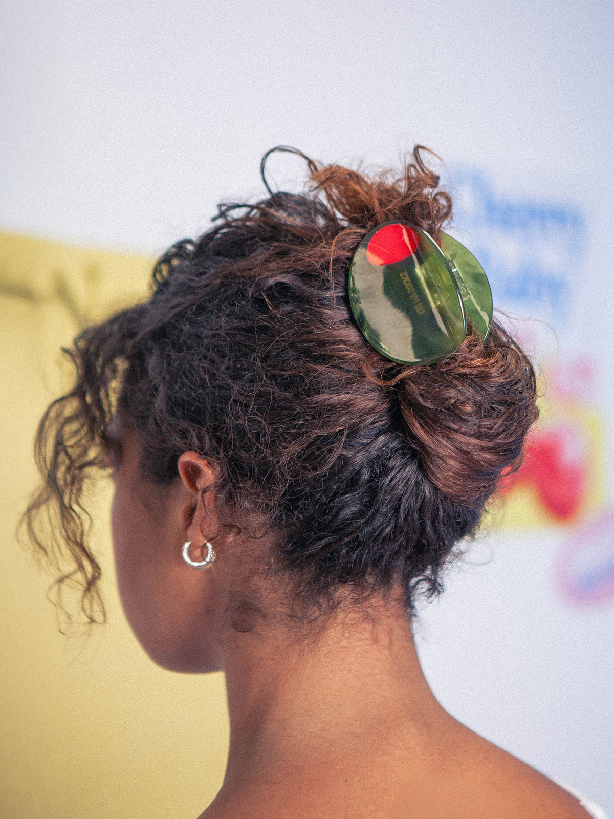 Haarklammer Olive
