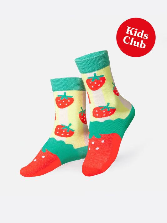 Erdbeer Socken