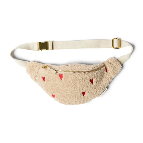 Ecru Hearts Teddy Mini Hipbag